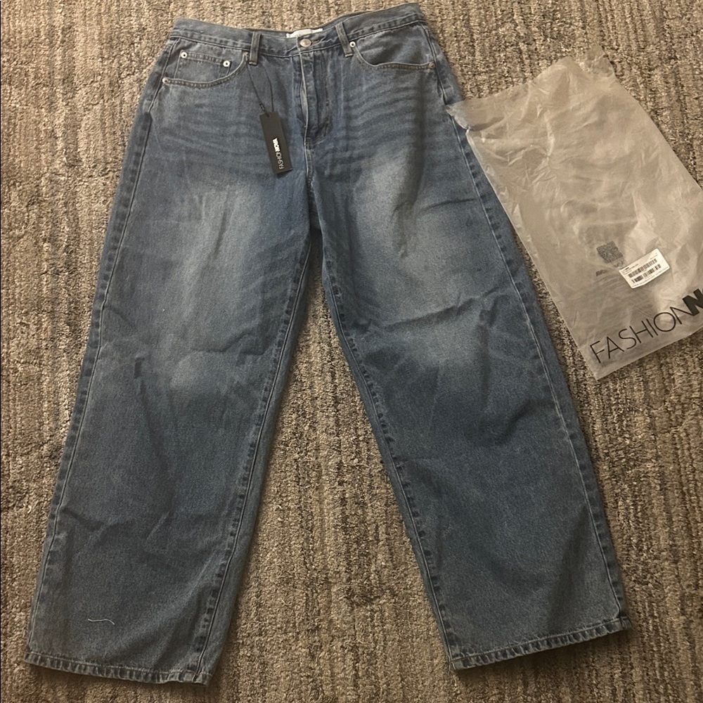 Fashion Nova Men's Relaxed Denim Jeans